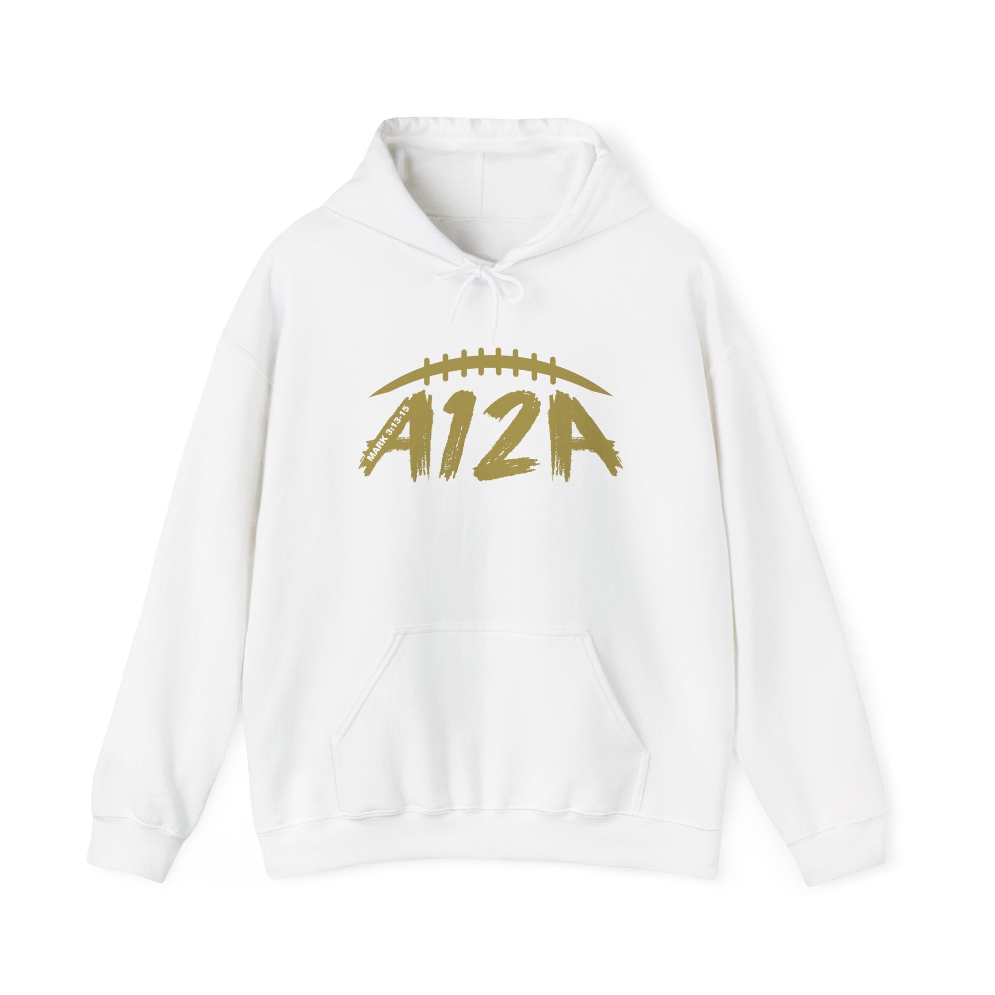 Gold A12A Logo Adult Hoodie