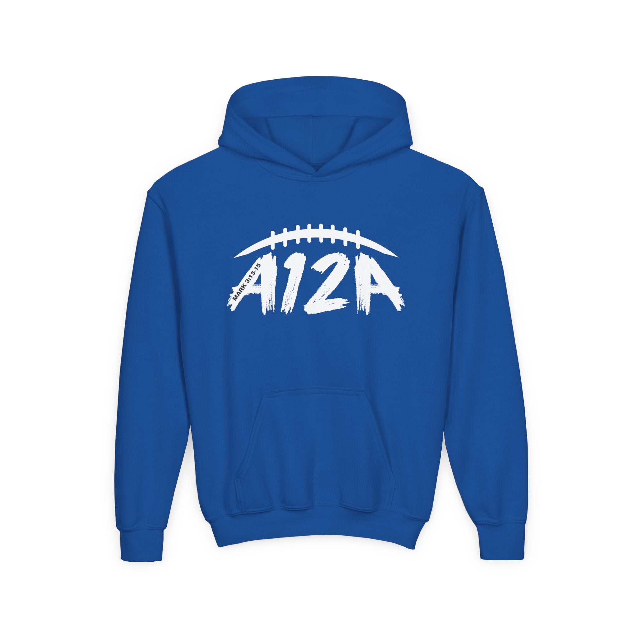 White A12A Logo Youth Hoodie