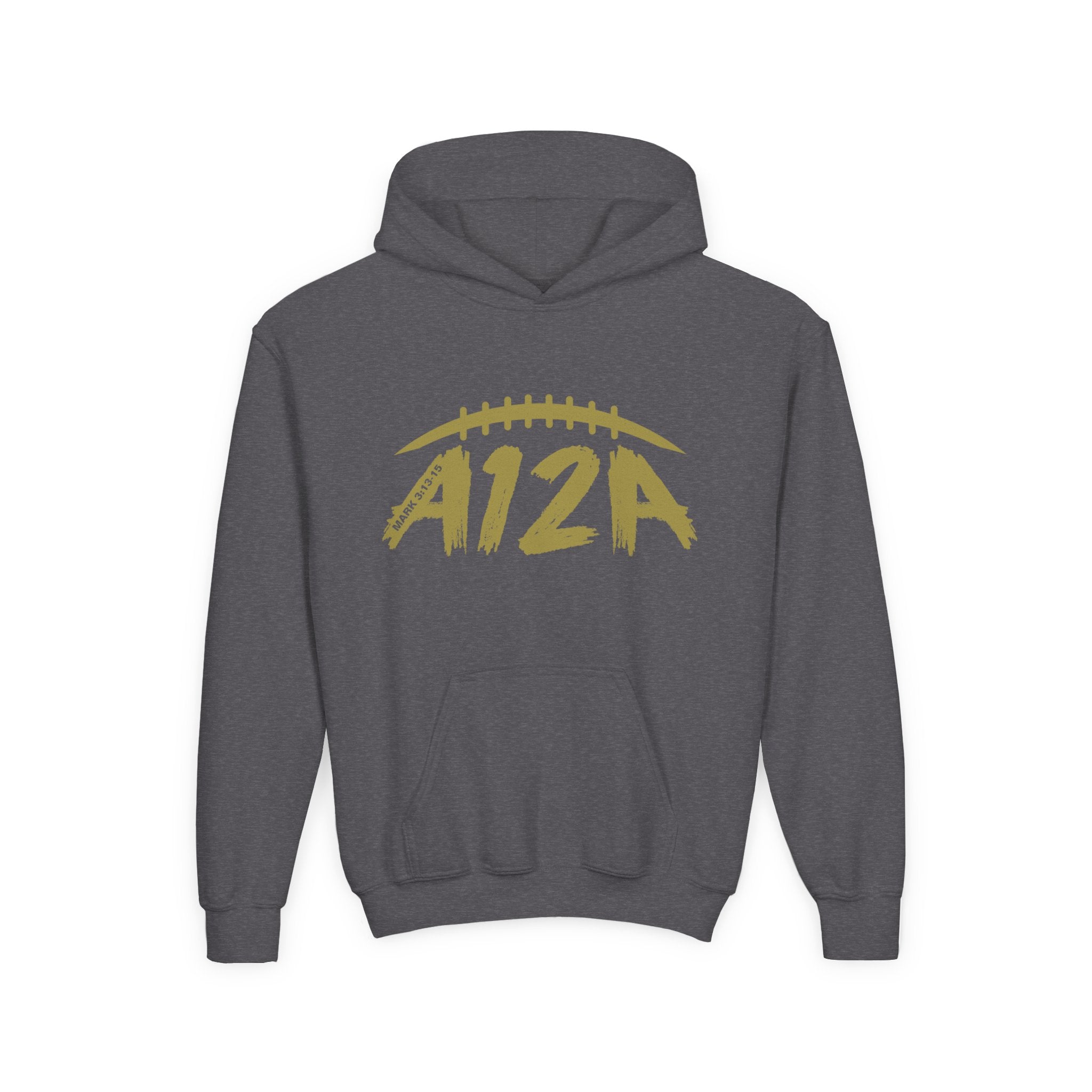 Gold A12A Logo Youth Hoodie