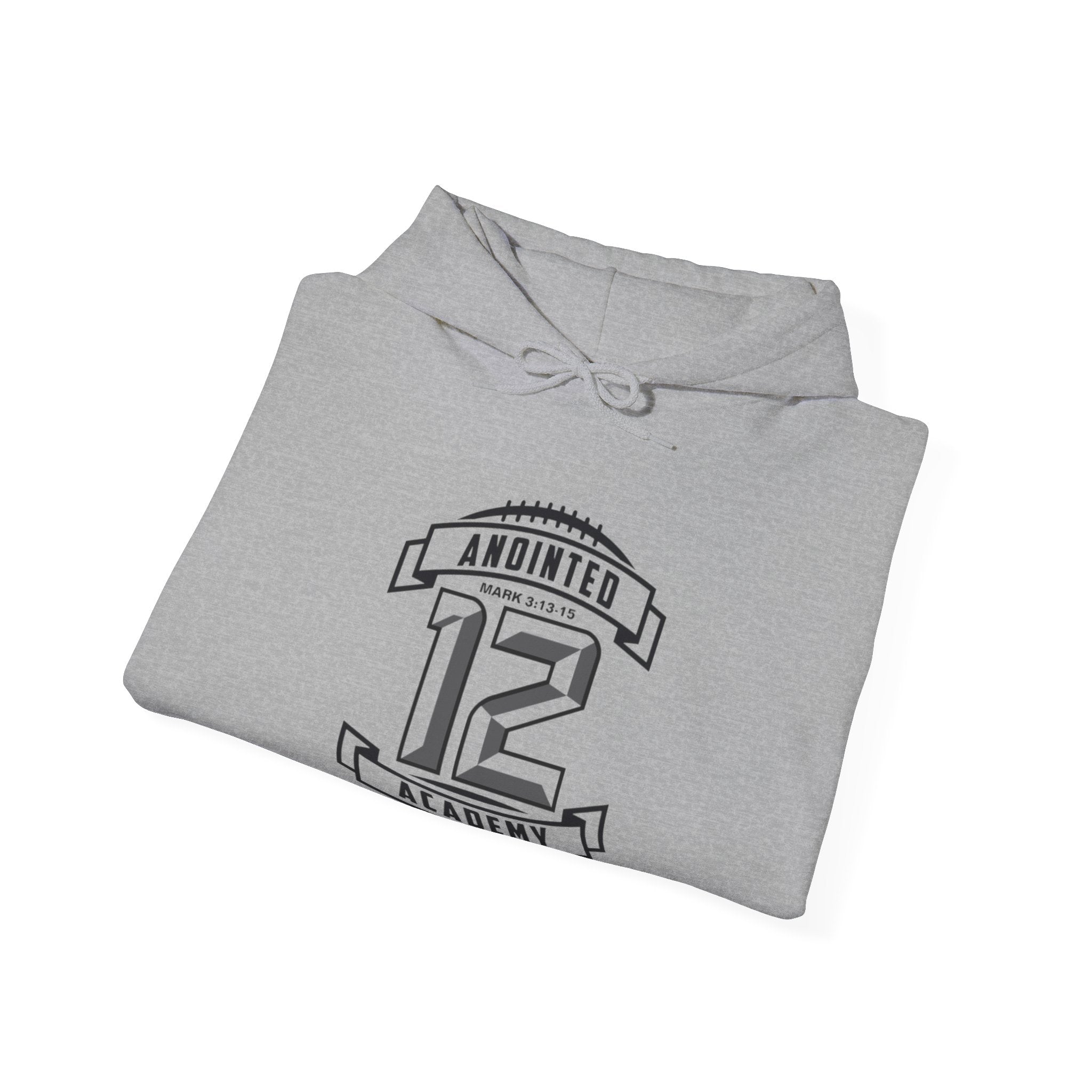 Black A12A Original Logo Adult Hoodie