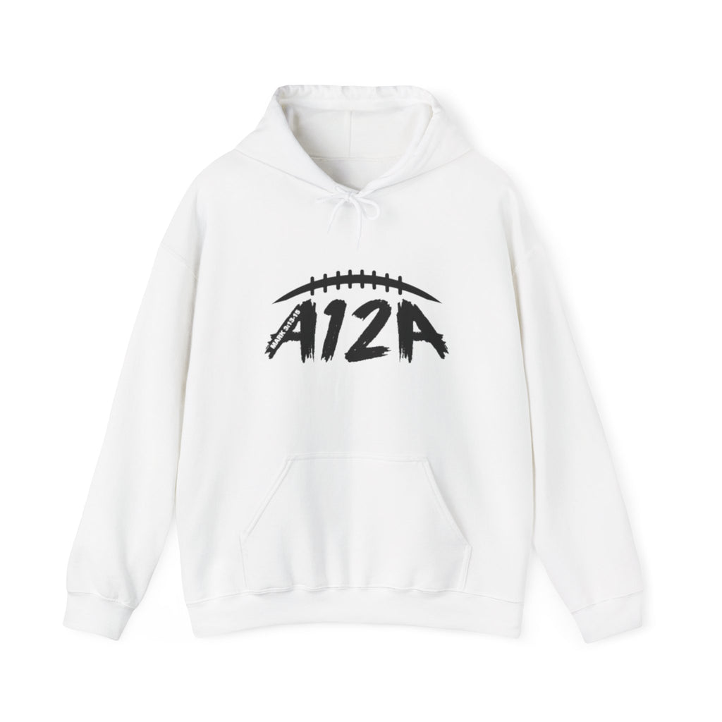 Black A12A Logo Adult Hoodie