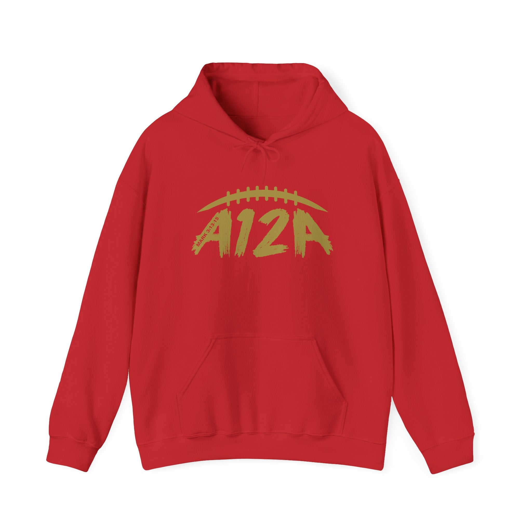 Gold A12A Logo Adult Hoodie