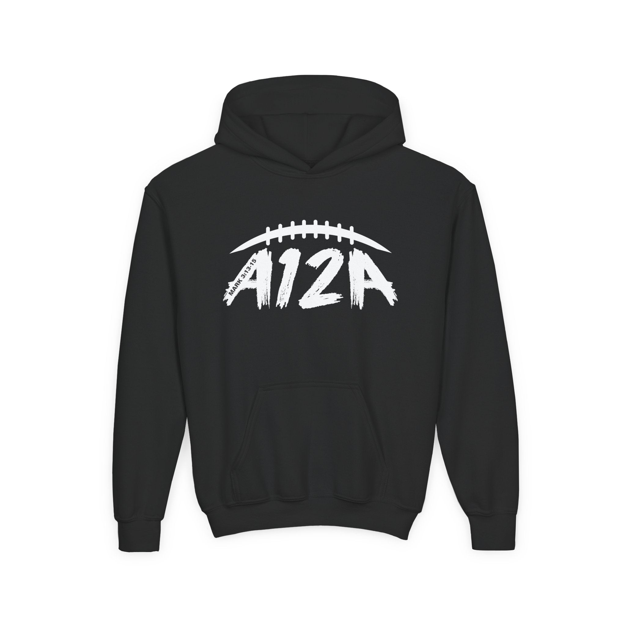 White A12A Logo Youth Hoodie