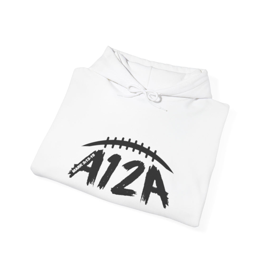 Black A12A Logo Adult Hoodie