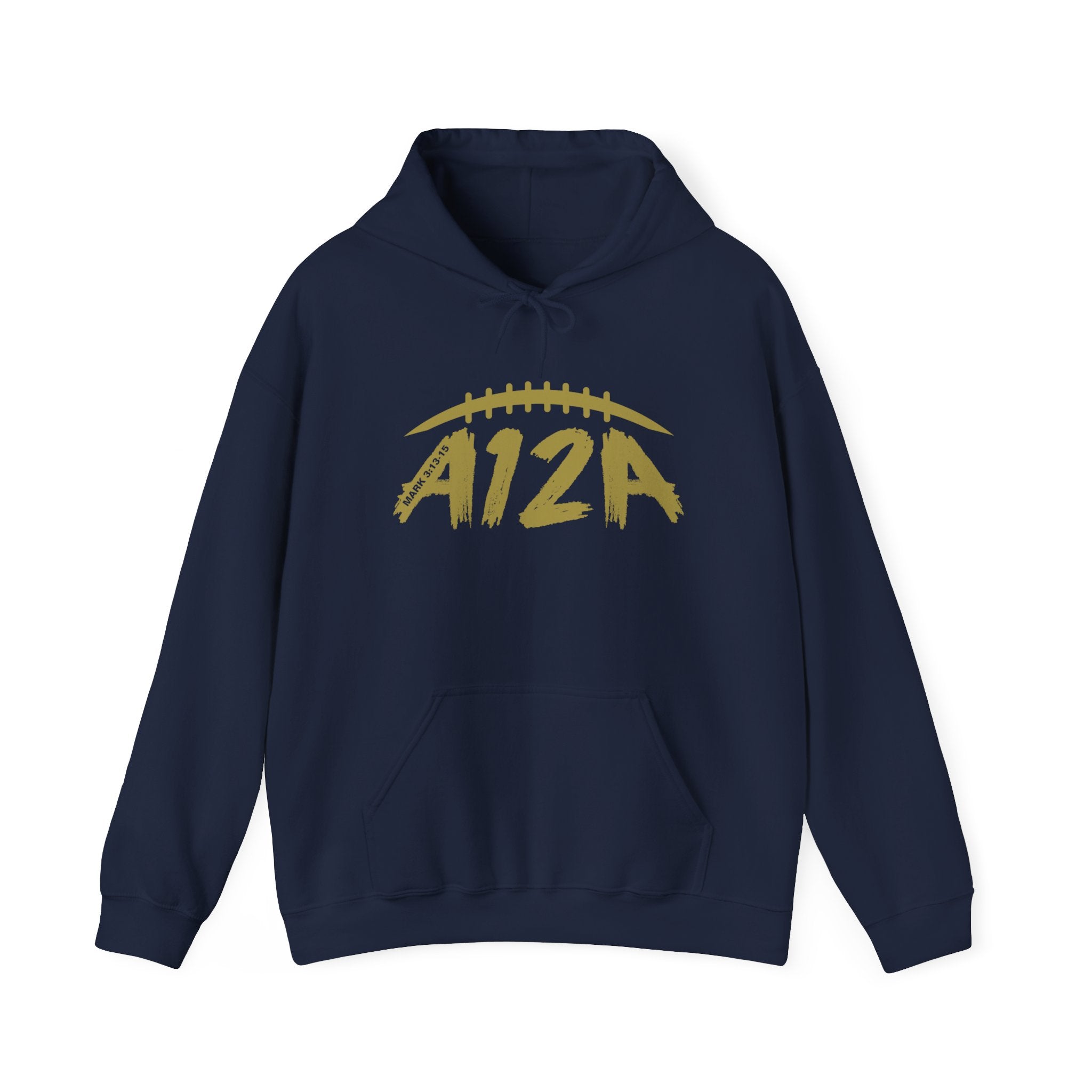 Gold A12A Logo Adult Hoodie