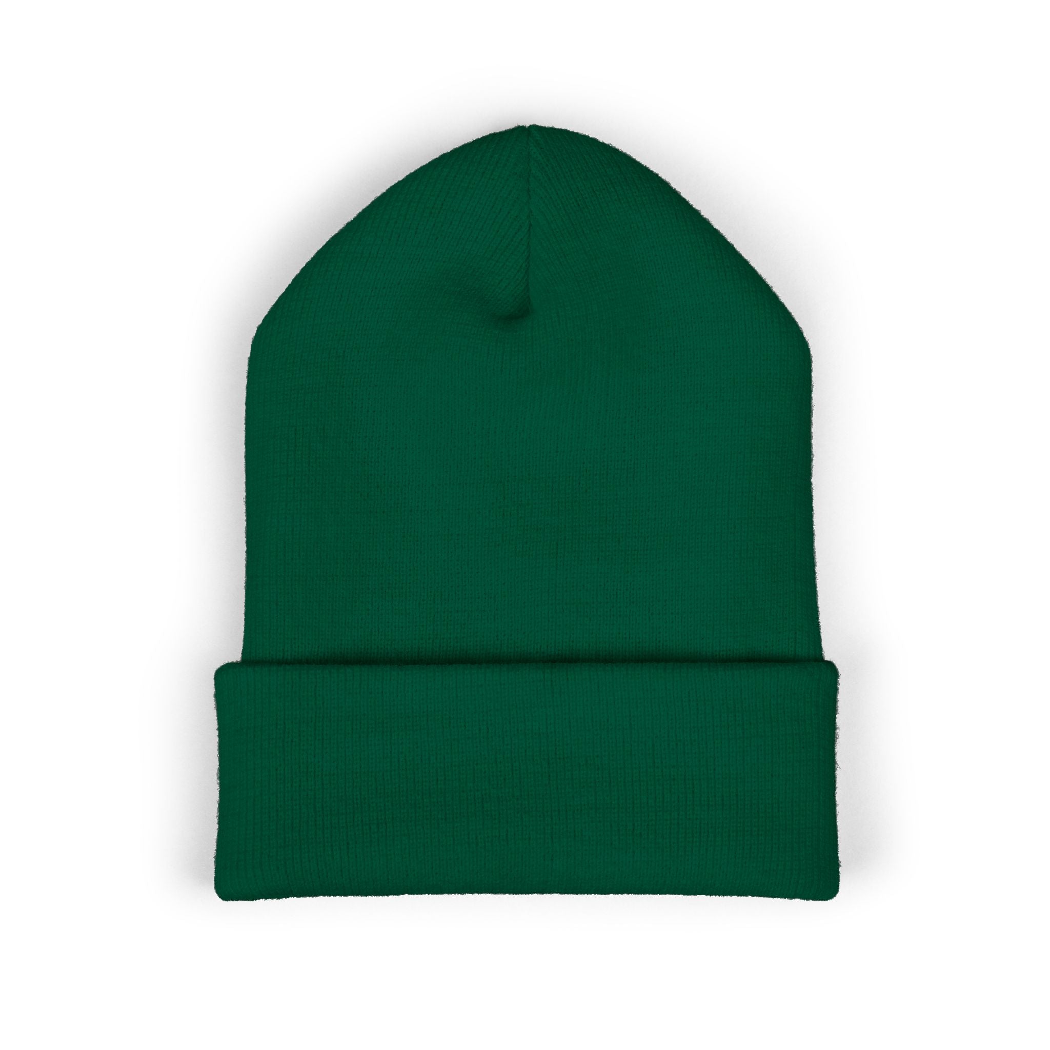 White A12A Football Cuffed Beanie