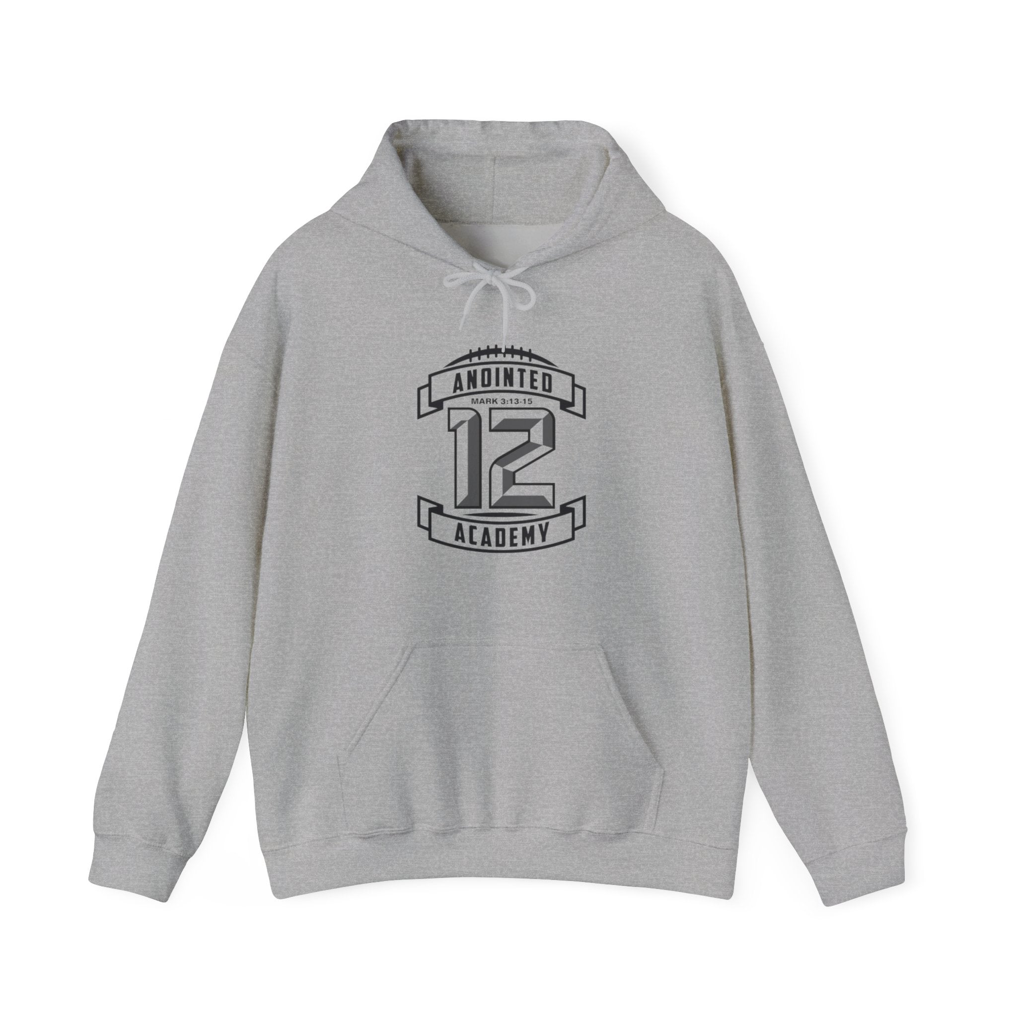Black A12A Original Logo Adult Hoodie