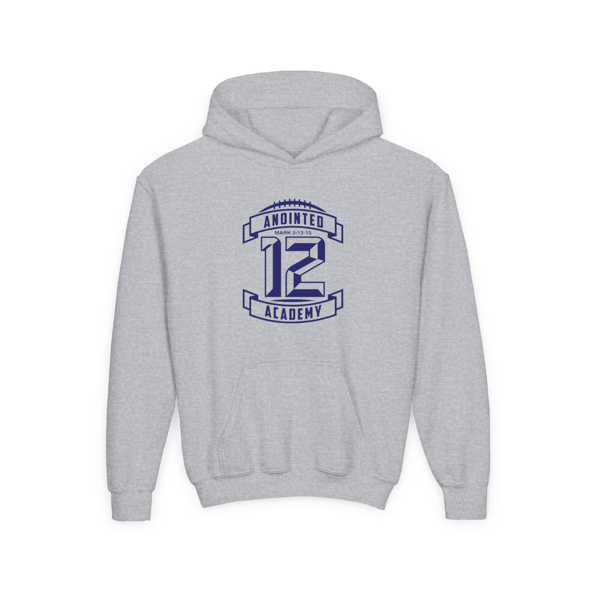 Youth Hoodie — Original Blue Anointed12 (Trust God's Process)