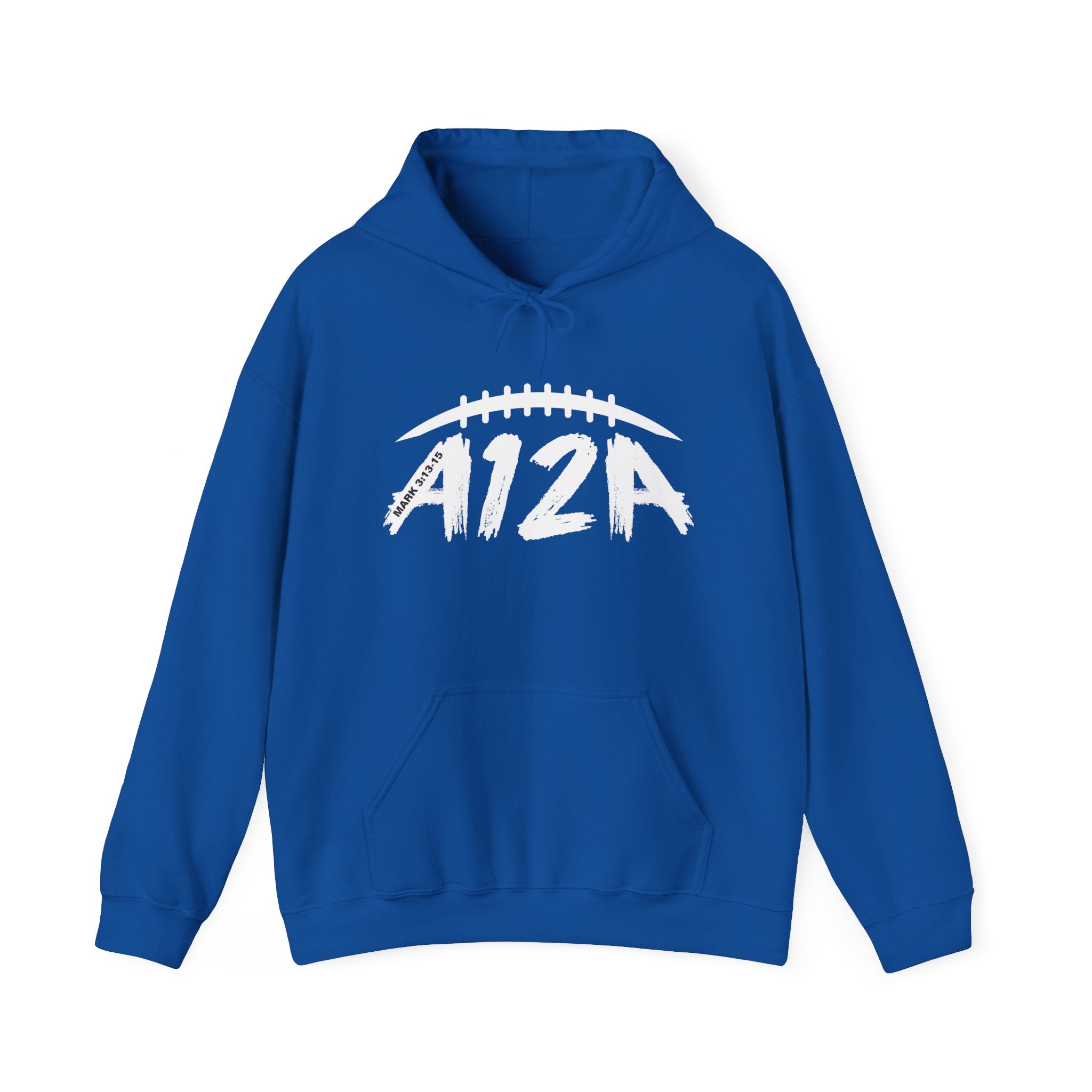 White A12A Logo Adult Hoodie
