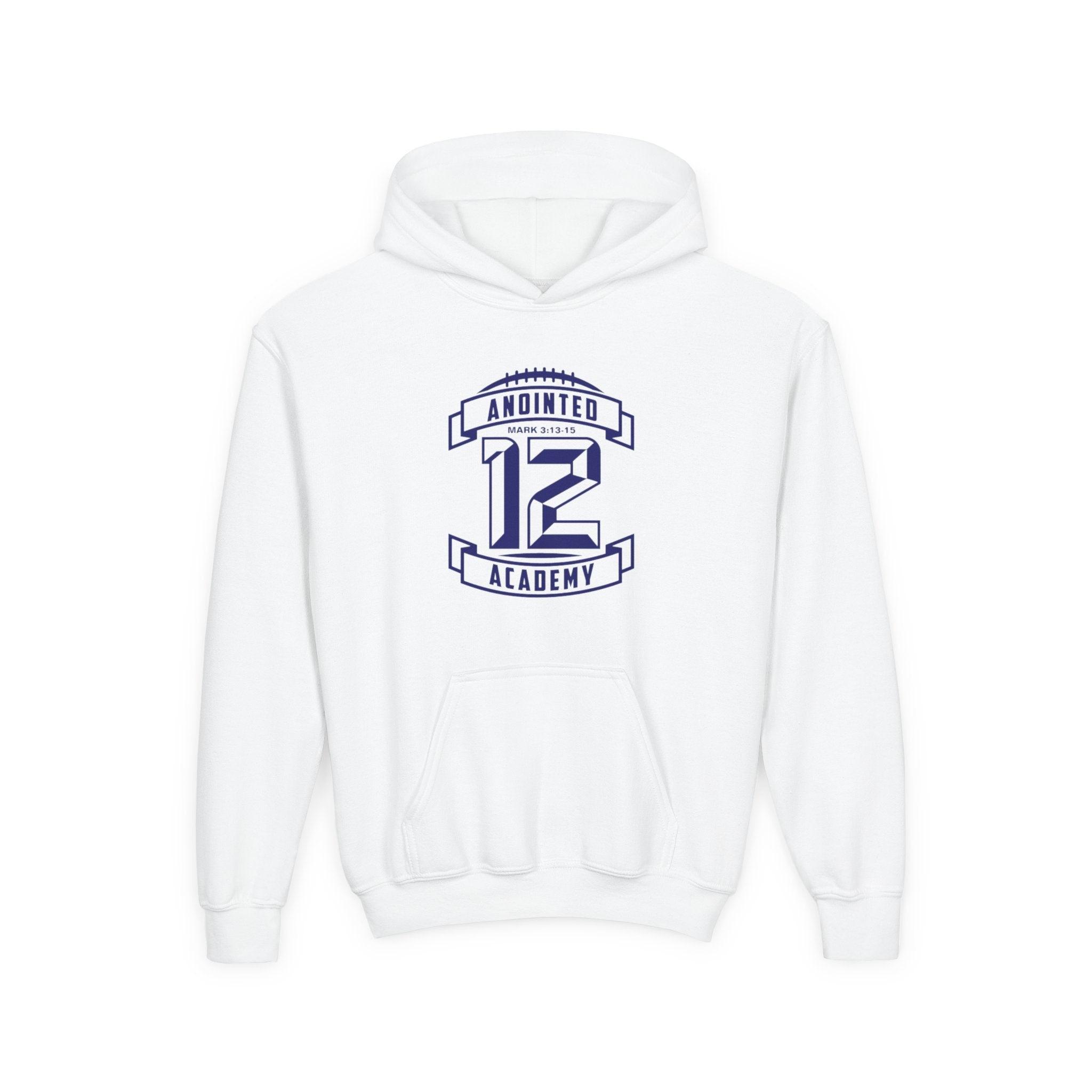 Youth Hoodie — Original Blue Anointed12 (Trust God's Process)
