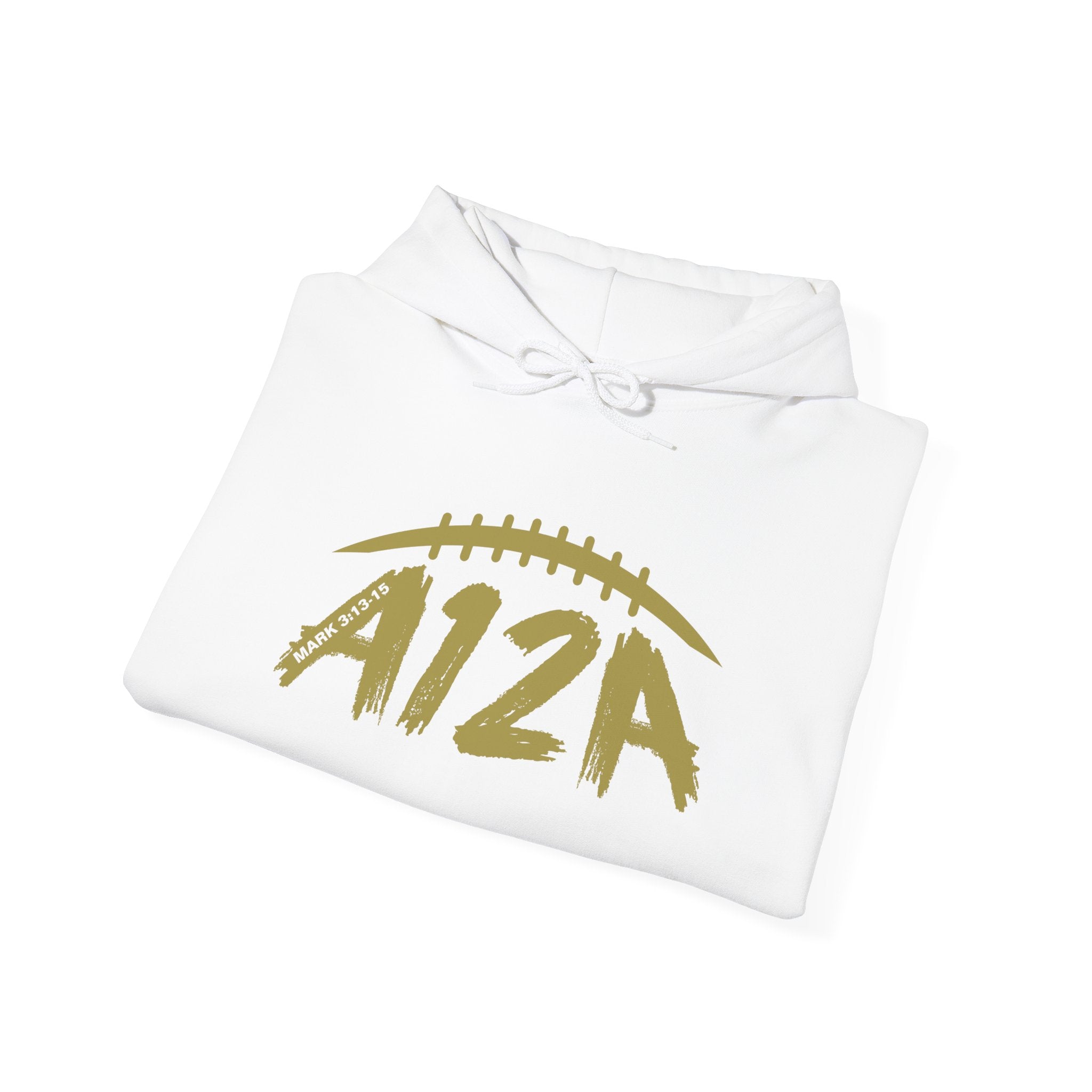 Gold A12A Logo Adult Hoodie