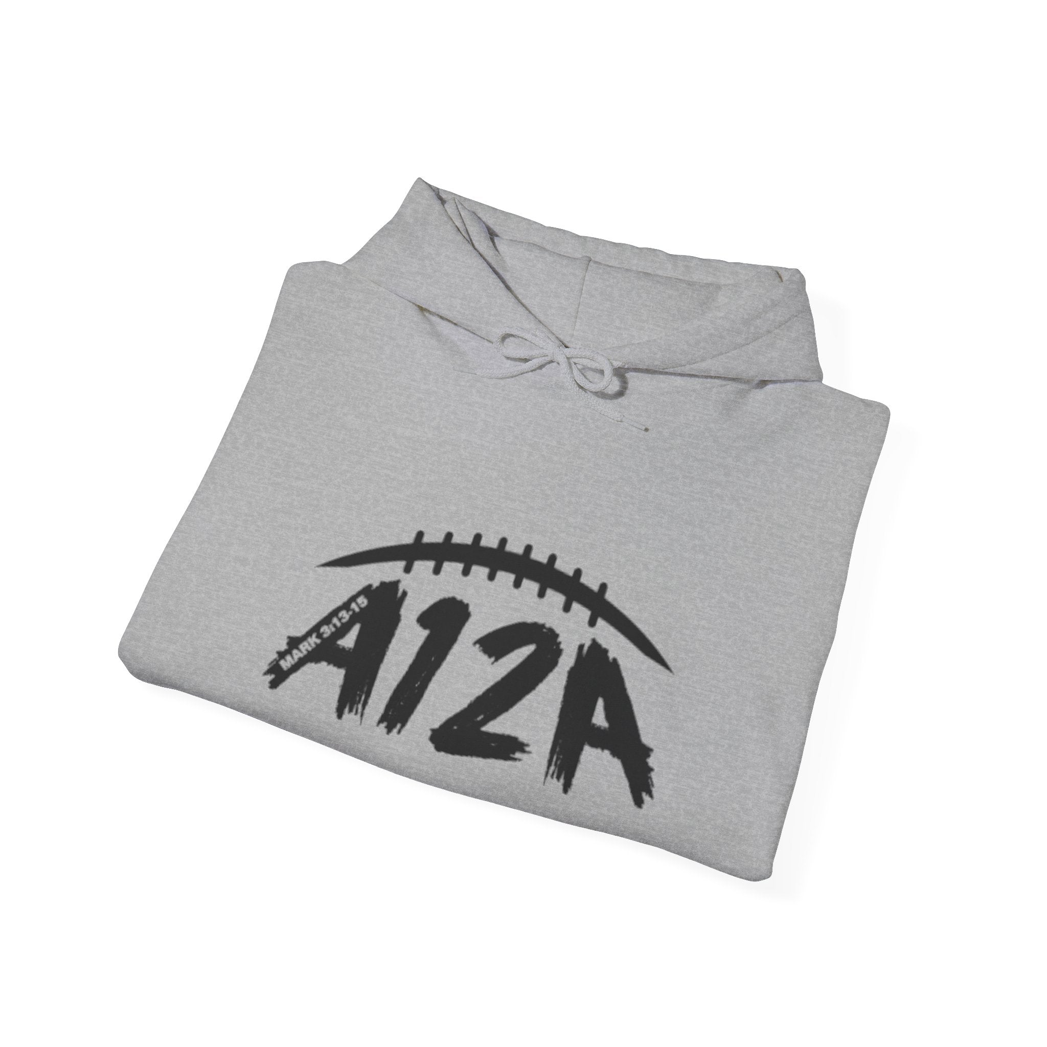 Black A12A Logo Adult Hoodie