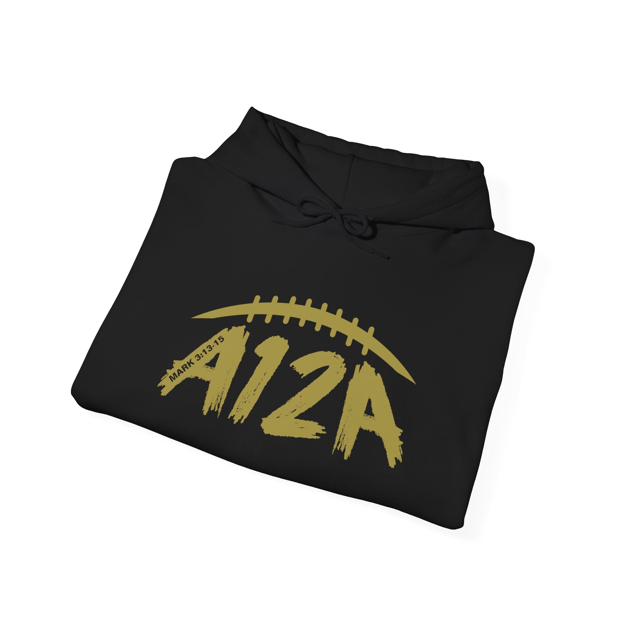 Gold A12A Logo Adult Hoodie