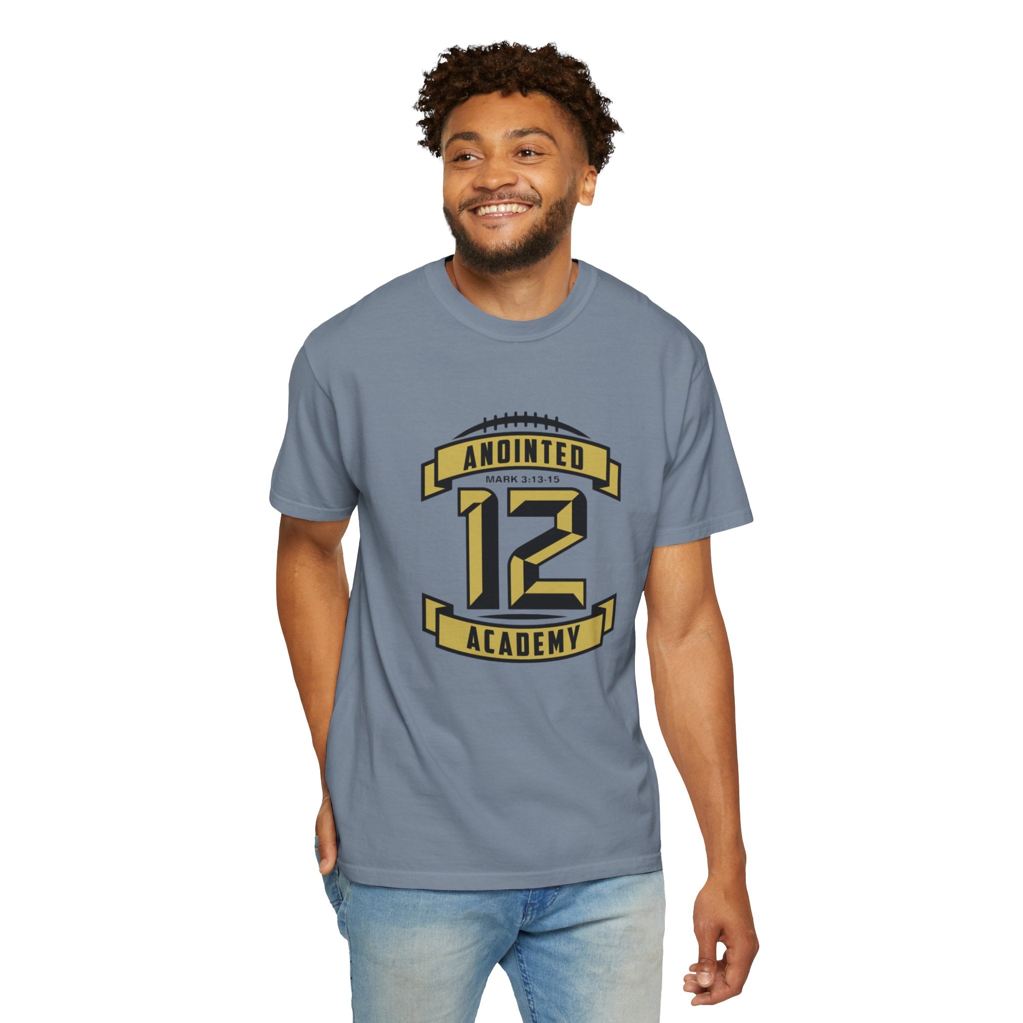 Original Black/Gold A12A T‑Shirt — Trust God’s Process