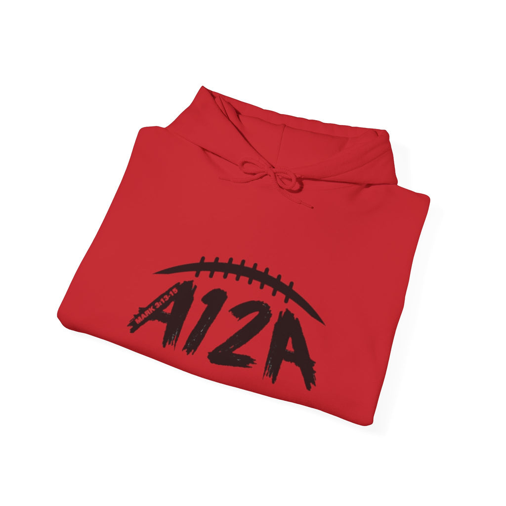 Black A12A Logo Adult Hoodie