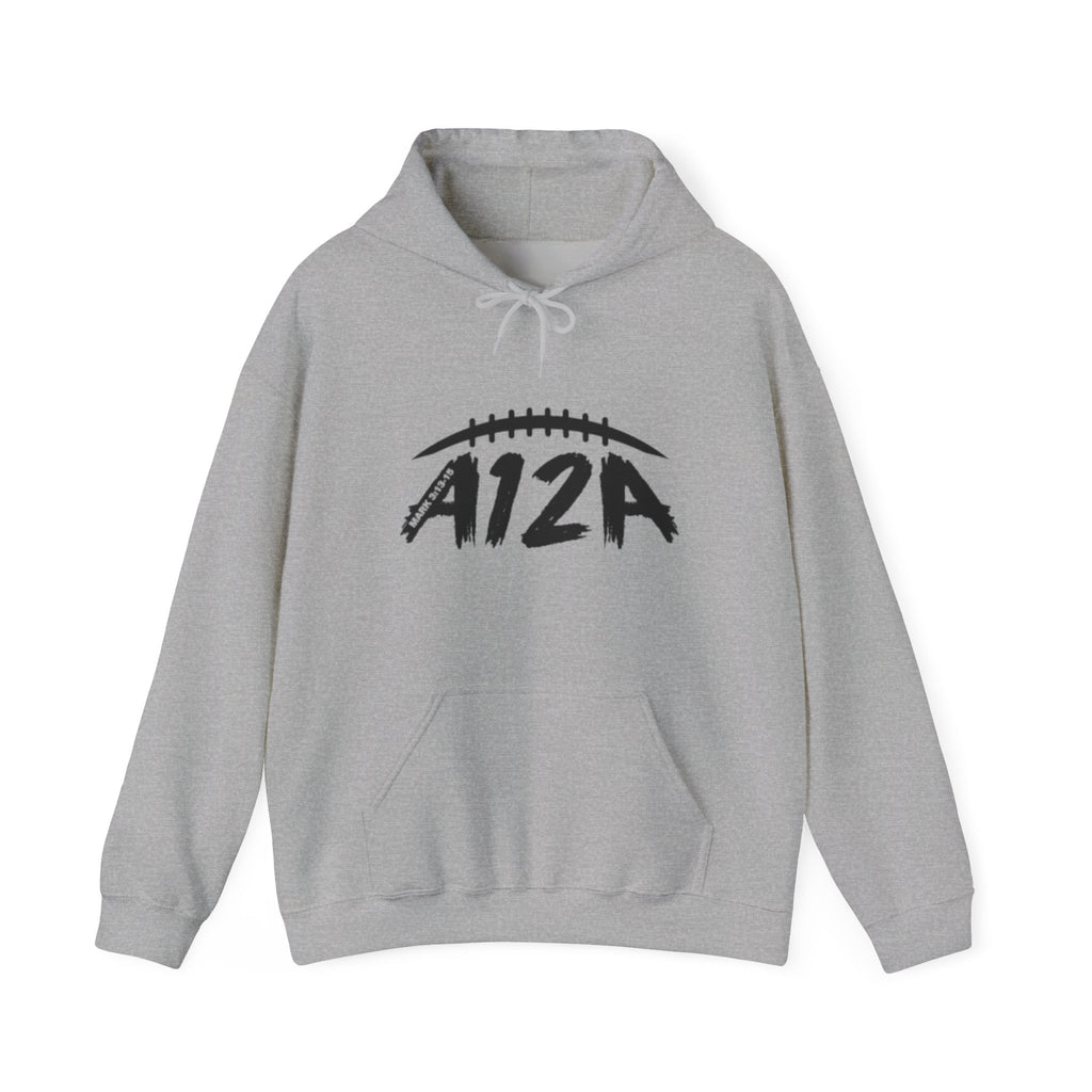 Black A12A Logo Adult Hoodie