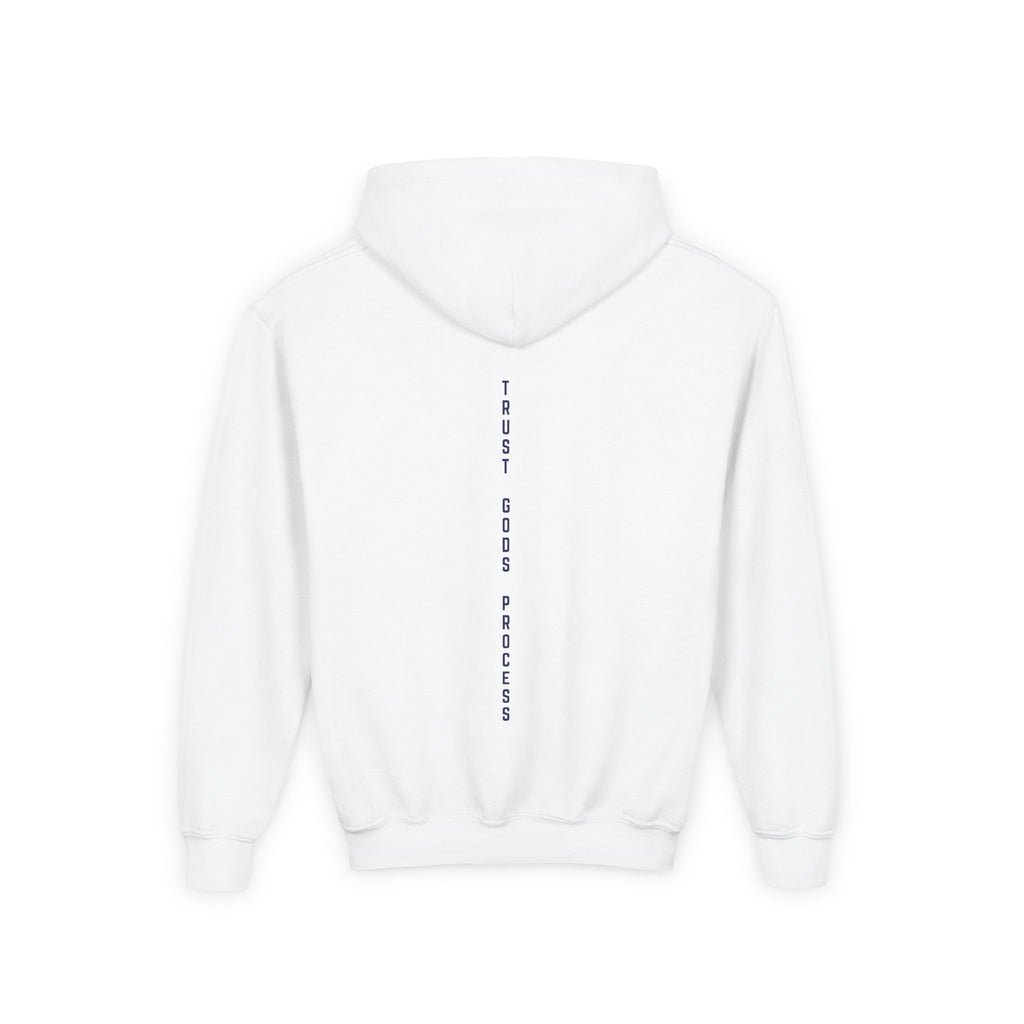 Youth Hoodie — Original Blue Anointed12 (Trust God's Process)