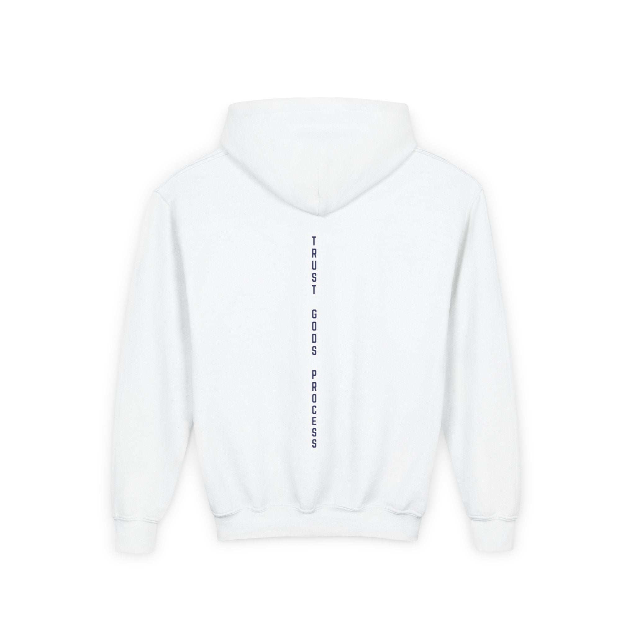 Youth Hoodie — Original Blue Anointed12 (Trust God's Process)