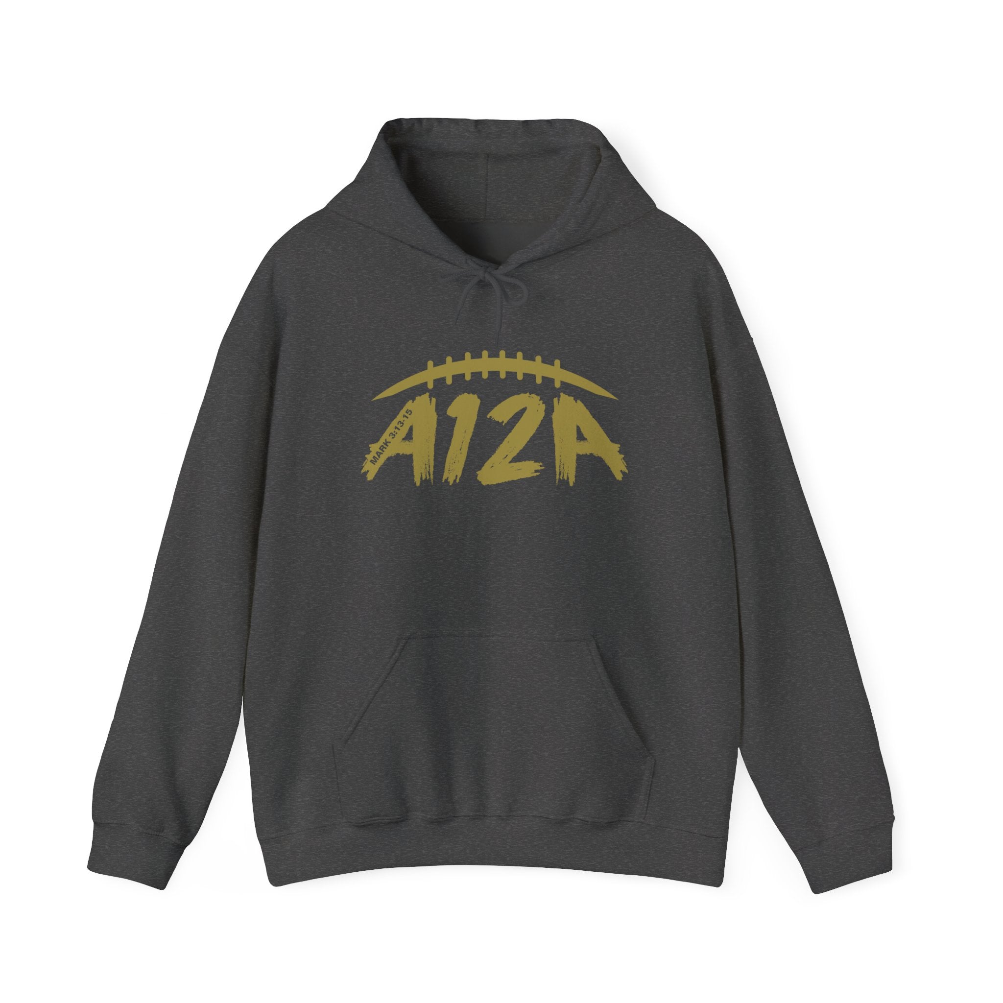 Gold A12A Logo Adult Hoodie