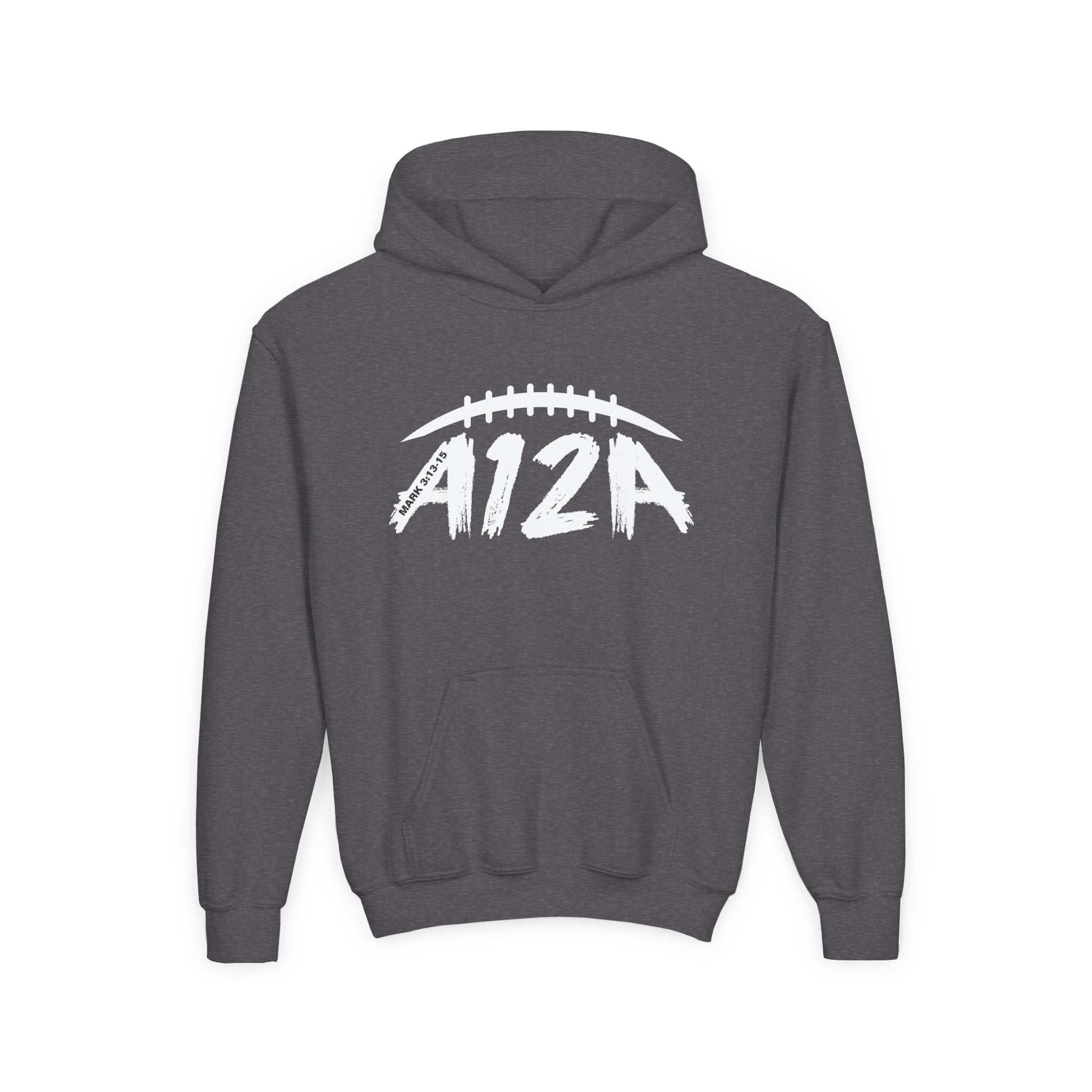 White A12A Logo Youth Hoodie