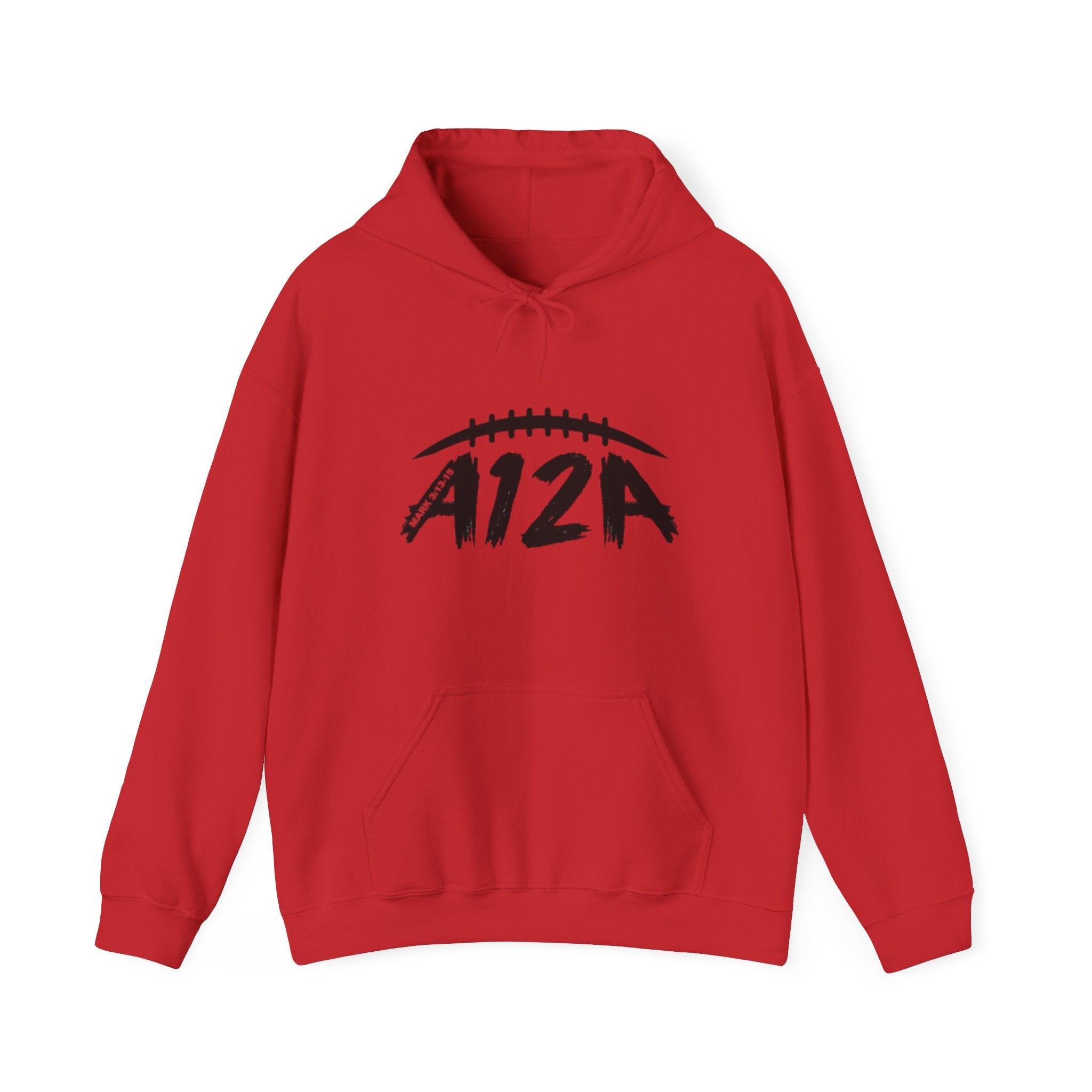 Black A12A Logo Adult Hoodie