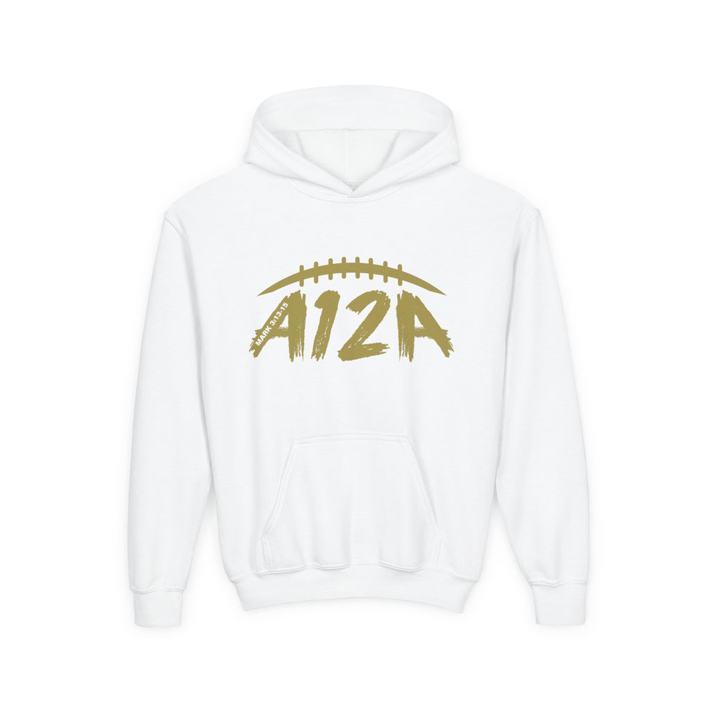 Gold A12A Logo Youth Hoodie