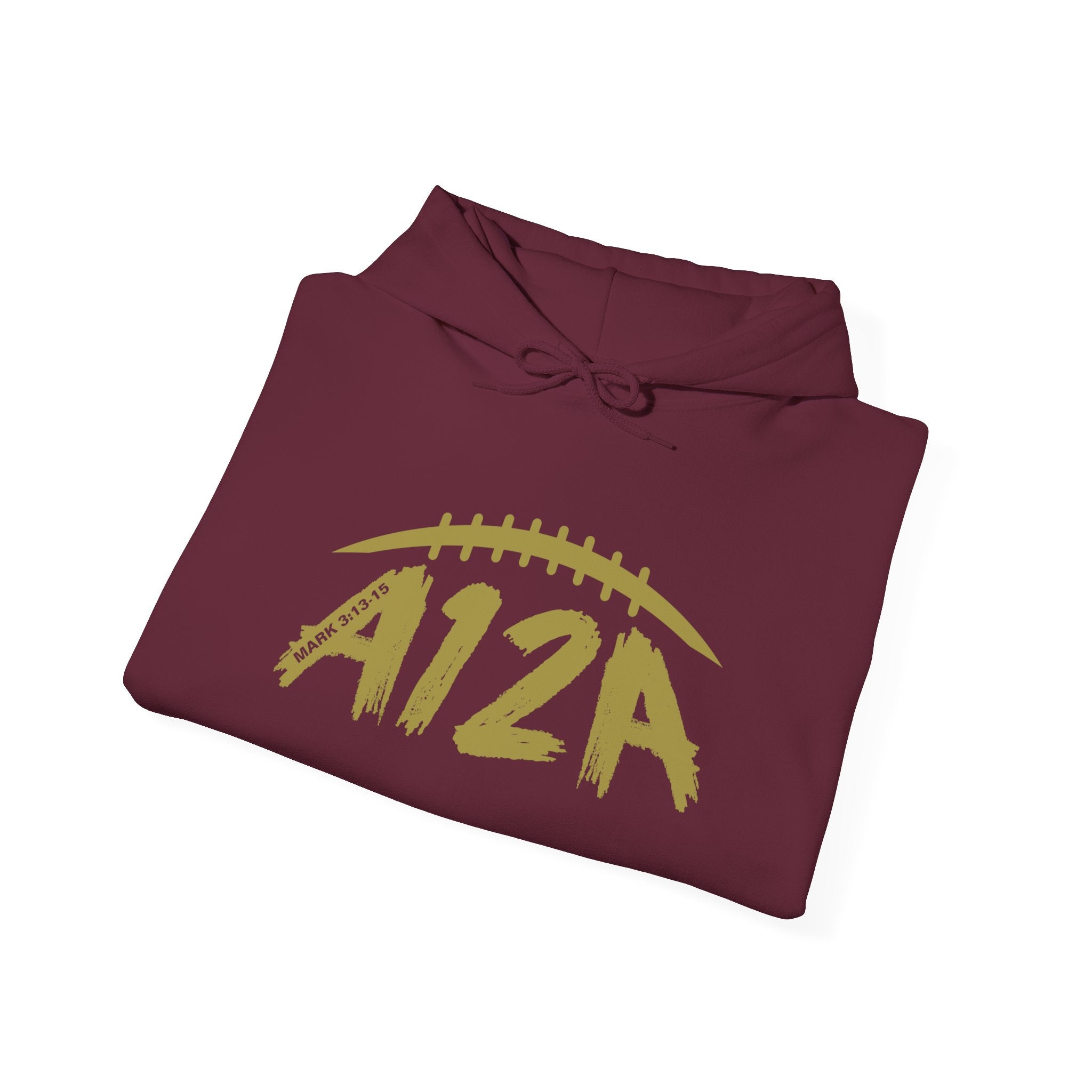 Gold A12A Logo Adult Hoodie