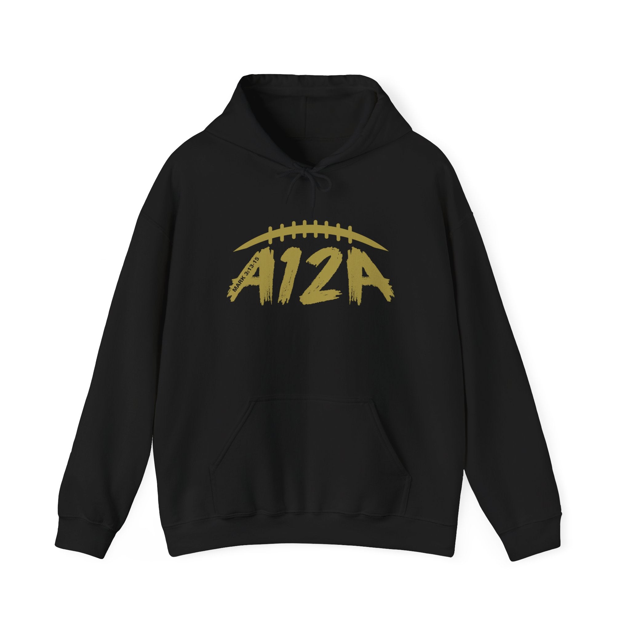 Gold A12A Logo Adult Hoodie