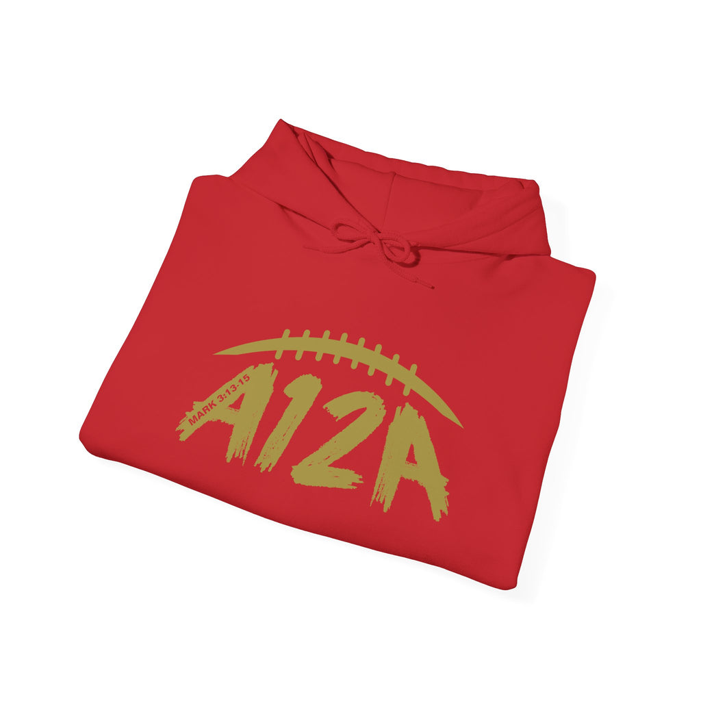 Gold A12A Logo Adult Hoodie