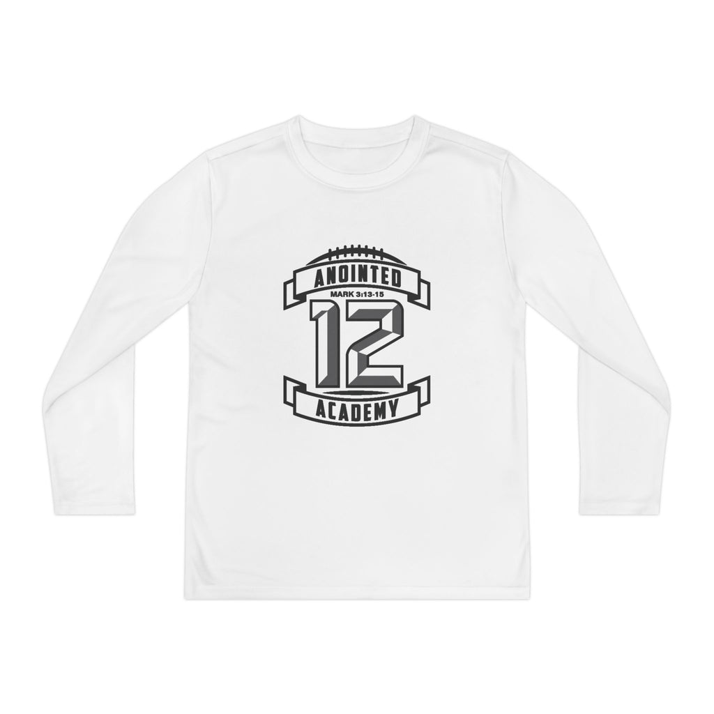 Black A12A Original Logo Long Sleeve Youth Dry Fit